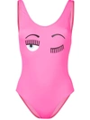 CHIARA FERRAGNI CHIARA FERRAGNI FLIRTING PRINT SWIMSUIT - PINK