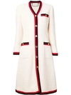 GUCCI WEB-TRIMMED TWEED DRESS