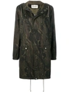 SAINT LAURENT CAMOUFLAGE PRINT PARKA