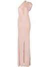 JACQUEMUS JACQUEMUS SLEEVELESS LONG SLIT DRESS - PINK