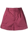 ISABEL MARANT ÉTOILE ISABEL MARANT ÉTOILE SLIM-FIT TAILORED SHORTS - 紫色