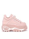 BUFFALO 1339 PINK LEATHER SNEAKERS,10831555