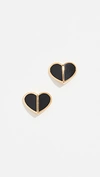 KATE SPADE HERITAGE SPADE HEART STUD EARRINGS