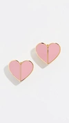 Kate Spade Heritage Spade Heart Stud Earrings In Pink