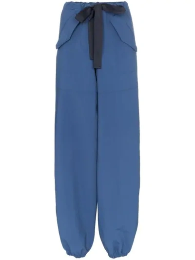 Moncler Blue Drawstring Fastening Track Trousers