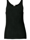 SAINT LAURENT SAINT LAURENT FINE RIBBED TANK TOP - 黑色