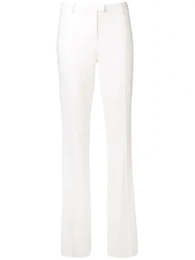 Roberto Cavalli Mirror Snake Flared Trousers In White