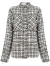 FAITH CONNEXION WOVEN CHECK PRINT OVERSIZED SHIRT JACKET