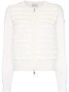 MONCLER MAGLIA TRICOT PADDED BOMBER JACKET
