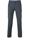 ENTRE AMIS SLIM-FIT TAILORED TROUSERS