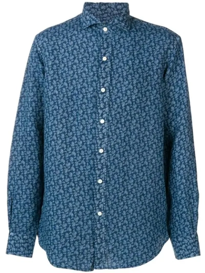 Polo Ralph Lauren Paisley-print Classic Fit Shirt In Blue