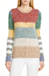 N°21 N DEGREE21 COLORBLOCK SWEATER,A015 - 7337 - 0100