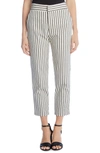 Karen Kane Striped Cropped Pants In Stripe