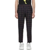 GUCCI GUCCI BLACK WOOL GG TROUSERS