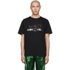 Gucci Men's Metallic Rainbow Logo Graphic T-shirt In Black
