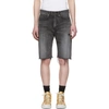 SAINT LAURENT SAINT LAURENT BLACK DENIM BERMUDA SHORTS