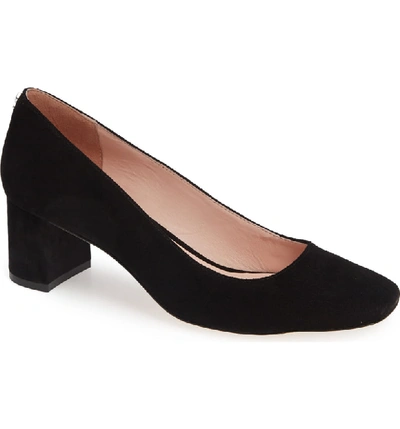 Kate Spade Kylah Block Heel Pump In Black Suede