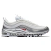 NIKE NIKE MEN'S AIR MAX 97 QS CASUAL SHOES IN WHITE SIZE 12.0 LEATHER,2483687