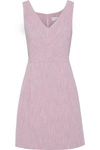 MILLY MILLY WOMAN COCO COTTON-BLEND TWEED MINI DRESS BABY PINK,3074457345620057133