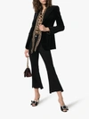 DOLCE & GABBANA DOLCE & GABBANA SATIN TRIM FITTED VELVET BLAZER JACKET,F297QTFUVJZ13303088