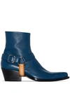 CALVIN KLEIN 205W39NYC HARNESS DETAIL BOOTS