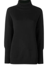 Chinti & Parker Chinti And Parker Cashmere Rollneck Sweater In Black