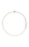 Sophie Bille Brahe Petite Peggy 14ct Yellow-gold And Freshwater Pearl Necklace In White