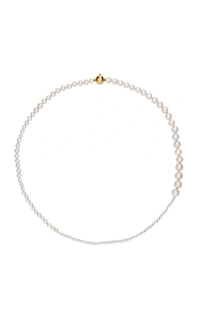 Sophie Bille Brahe Petite Peggy 14ct Yellow-gold And Freshwater Pearl Necklace In 14k Yellow