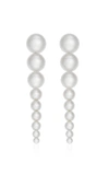 Sophie Bille Brahe Sienna 14ct Yellow-gold And Freshwater Pearl Drop Earrings In White