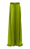 BRANDON MAXWELL SILK-SATIN WIDE-LEG trousers,732067