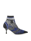 PRADA MULTICOLOR KNIT BOOTIES,10831667