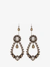 ALEXANDER MCQUEEN METALLIC ARMOR EARRINGS