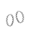 JOHN HARDY ASLI CLASSIC CHAIN MEDIUM HOOP EARRINGS,PROD220220335