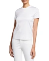 Loro Piana Crewneck Cotton Jersey T-shirt In White