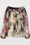 DOLCE & GABBANA HORTENSIA SILK BLOUSE,F73G6T HS10E HNW86