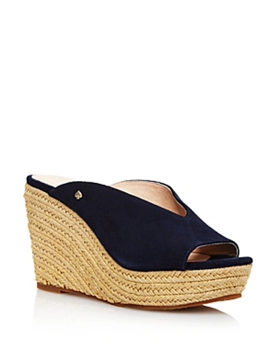 Kate Spade Women's Thea Wedge Platform Sandals In Navy