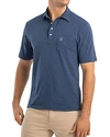 Johnnie-o Original Heathered Regular Fit Polo Shirt In Wake