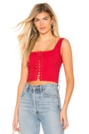 MAJORELLE MAJORELLE KENT TOP IN RED.,MALR-WS277