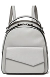BOTKIER COBBLE HILL CALFSKIN LEATHER BACKPACK - GREY,18F1973