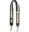 Marc Jacobs Logo Webbing Guitar Bag Strap - Metallic In Silver Multi/gold