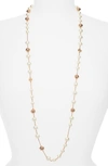 TORY BURCH IMITATION PEARL ROSARY NECKLACE,54066