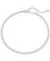 MAJORICA IMITATION PEARL STRAND NECKLACE IN STERLING SILVER, 13" + 2" EXTENDER