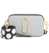 Marc Jacobs Snapshot Leather Camera Bag In Rock Grey Multi