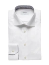 ETON Slim-Fit Paisley-Detail Solid Dress Shirt