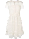 RED VALENTINO TIERED TULLE DRESS