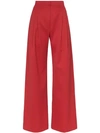 HOUSE OF HOLLAND X THE WOOLMARK COMPANY HIGH-WAISTED WIDE LEG TROUSERS