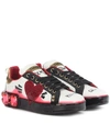 DOLCE & GABBANA Portofino Melt皮革运动鞋,P00354509