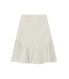 ISABEL MARANT KELLY COTTON AND LINEN SKIRT,P00350579