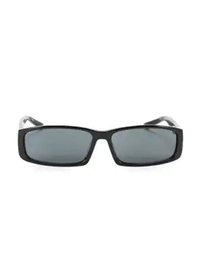 Balenciaga 60mm Rectangular Tiny Sunglasses In Black
