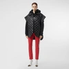 BURBERRY Detachable Hood Diamond Quilted Cape
